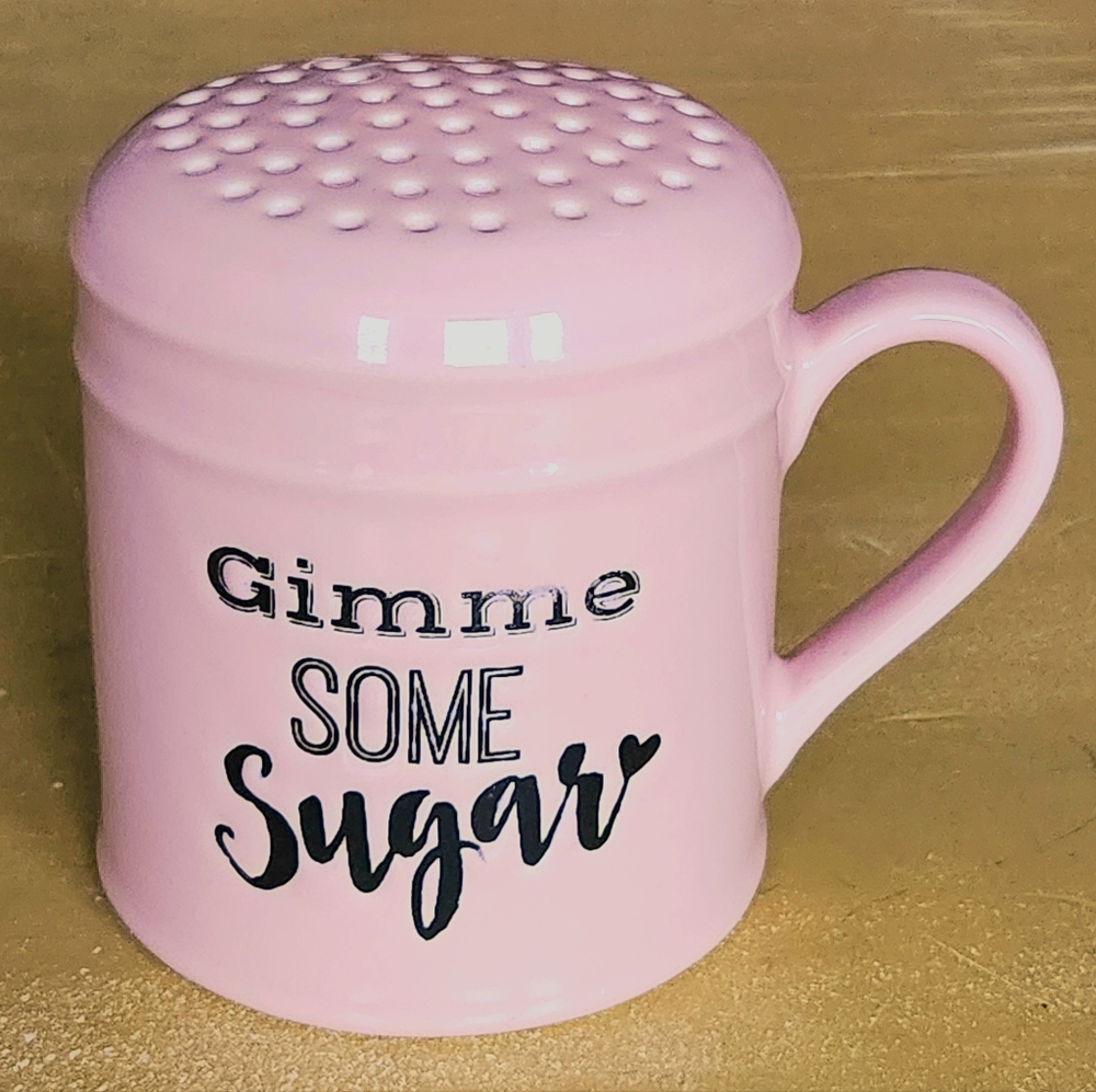 Pink Ceramic Sugar Shaker